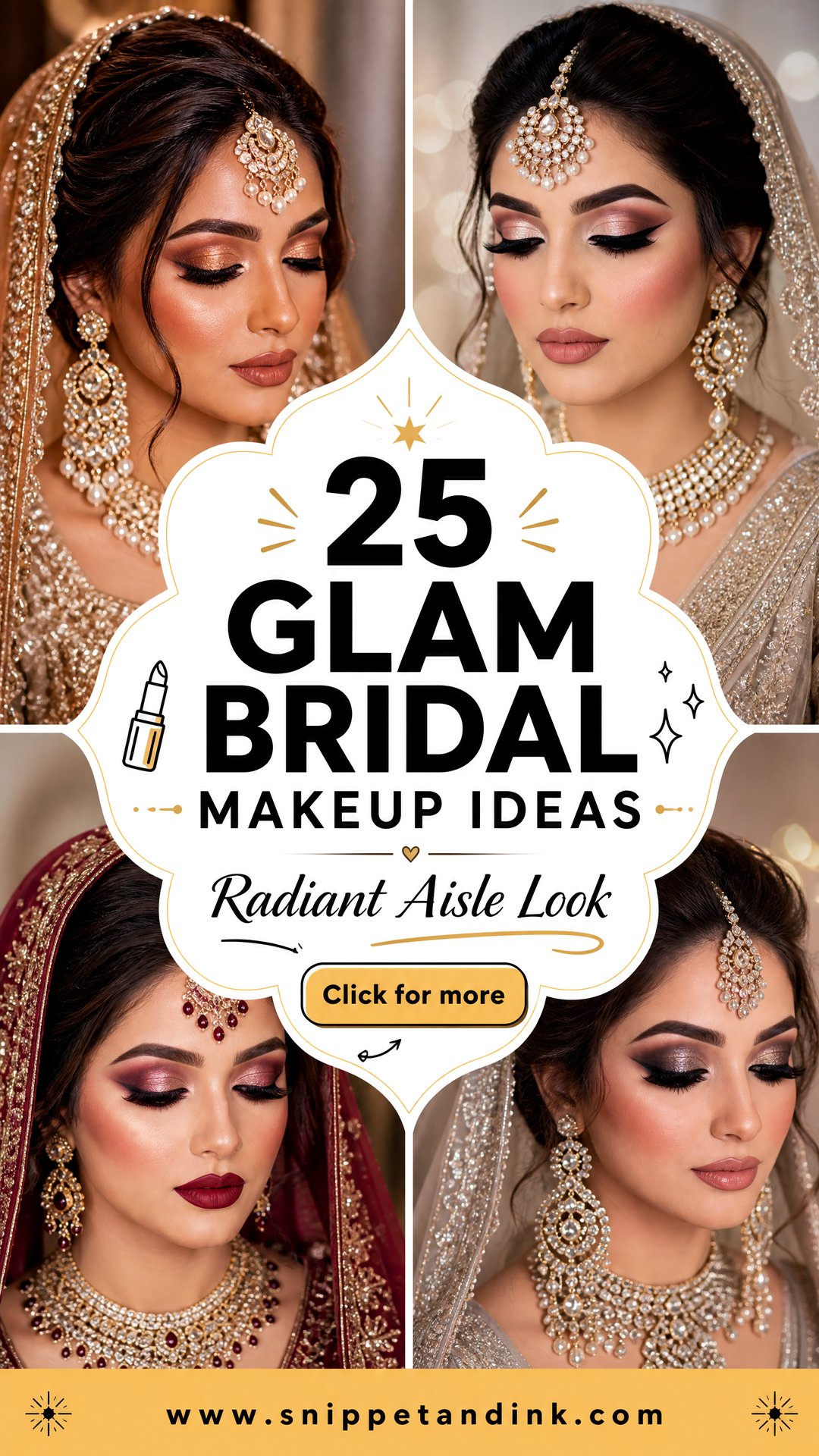25 Glam Bridal Makeup Ideas for a Radiant Aisle Look - 25 Glam Bridal Makeup Ideas for a Radiant Aisle Look