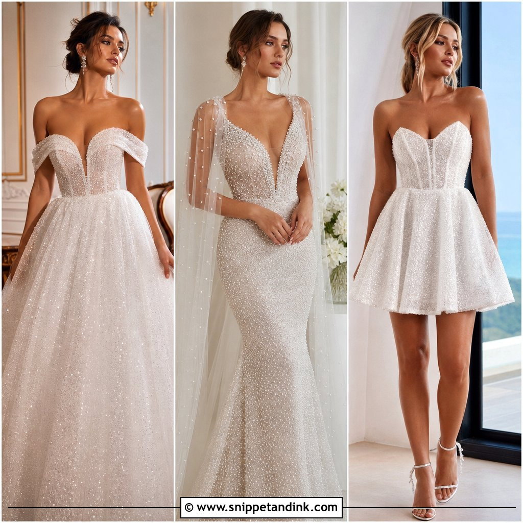 25 Glittery Wedding Dresses