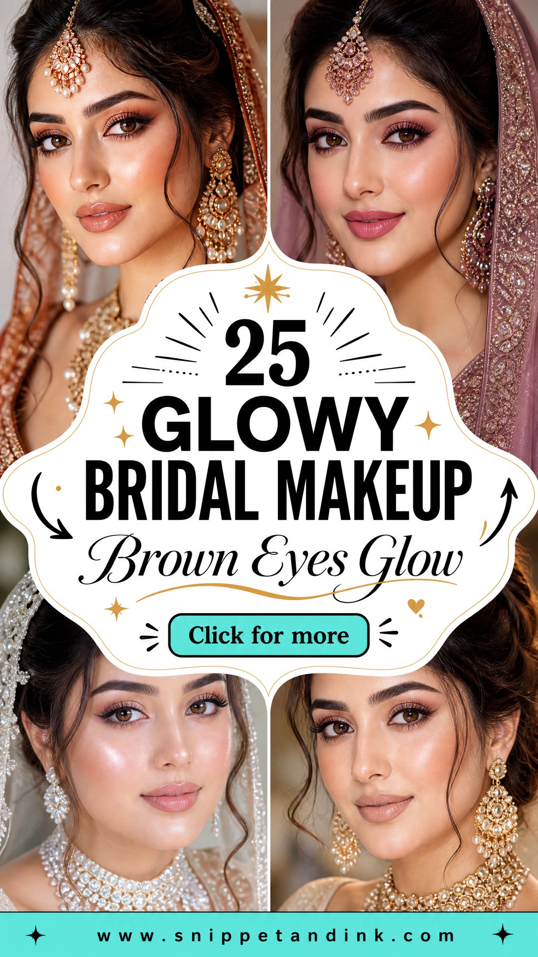 25 Glowy Bridal Makeup for Brown Eyes Brides Will Love - 25 Glowy Bridal Makeup for Brown Eyes Brides Will Love