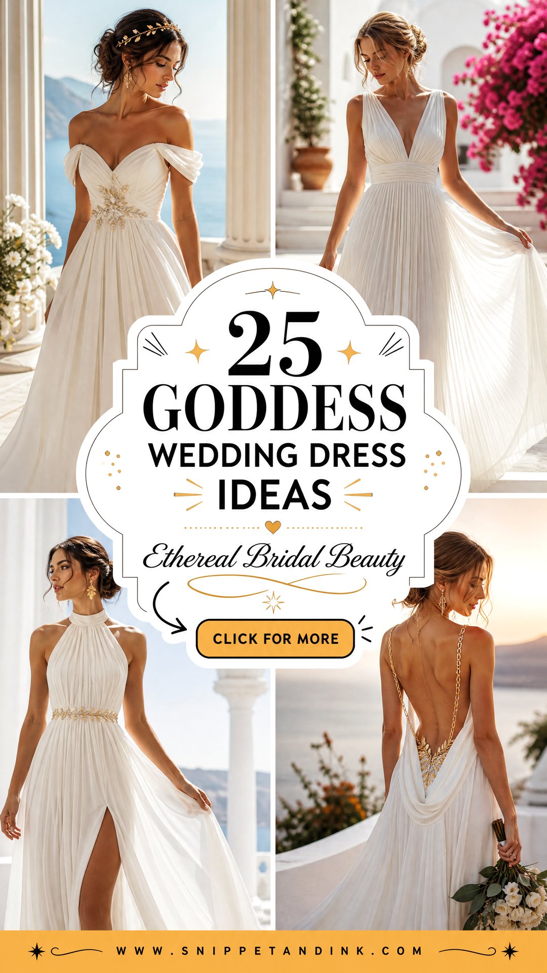 25 Goddess Wedding Dress Ideas for Ethereal Brides - 25 Goddess Wedding Dress Ideas for Ethereal Brides