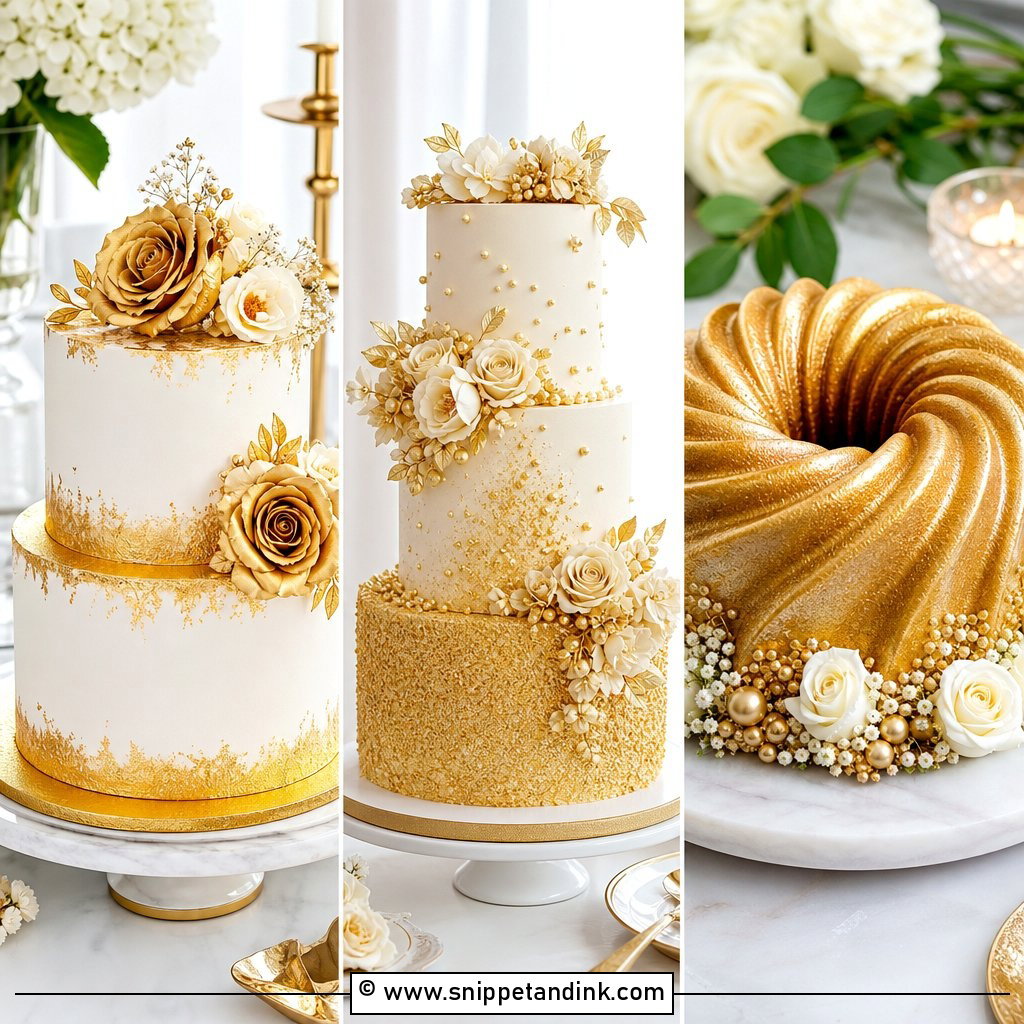 25 Golden Wedding Anniversary Cake Ideas to Celebrate Love