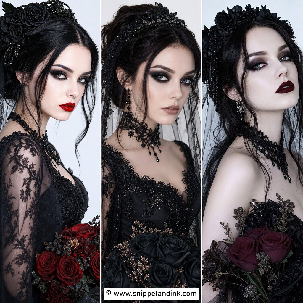 25 Gothic Wedding Makeup Ideas for Bold Bridal Drama Now