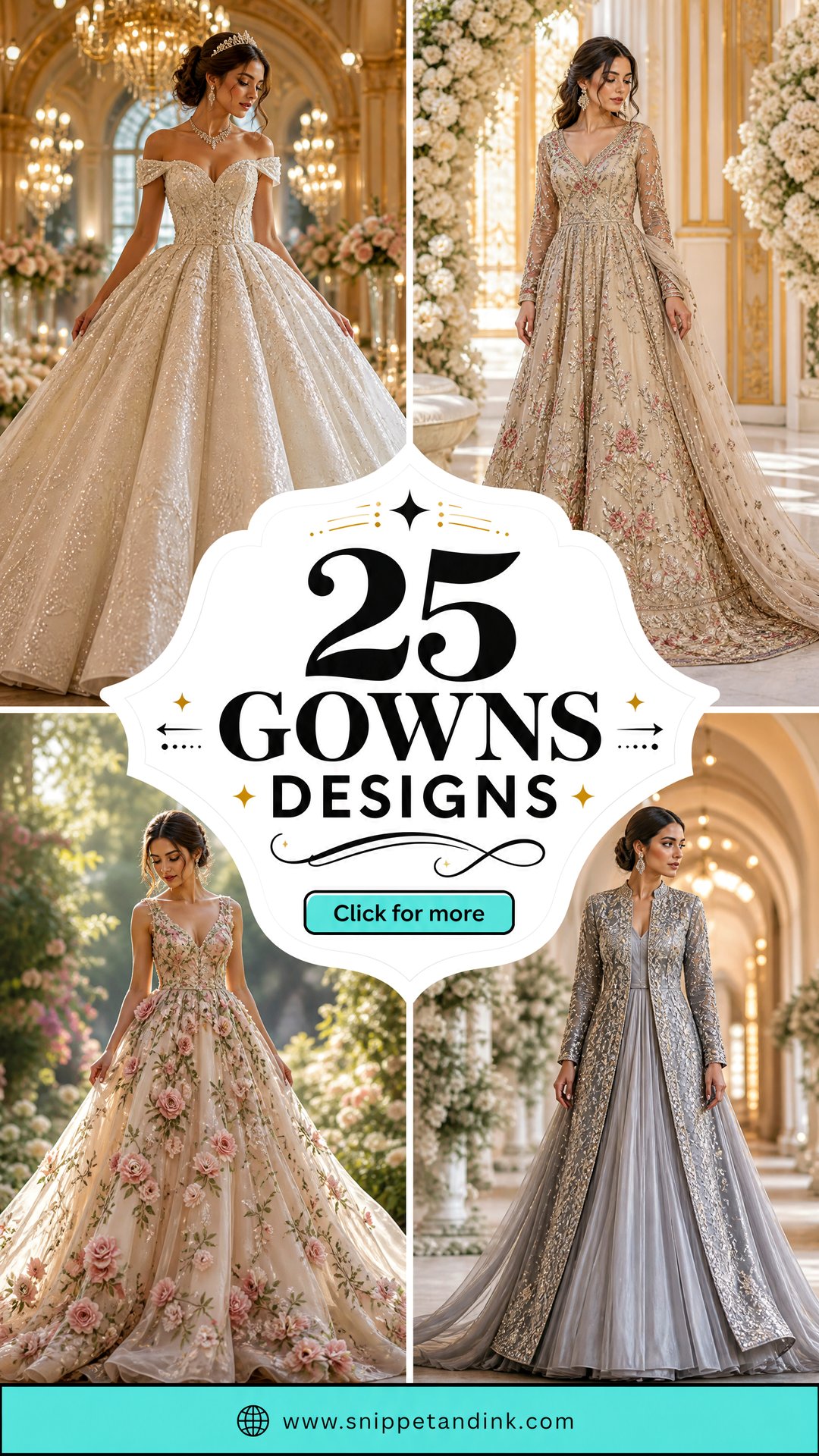 25 Gowns Designs for Stunning Modern Bridal Inspiration - 25 Gowns Designs for Stunning Modern Bridal Inspiration
