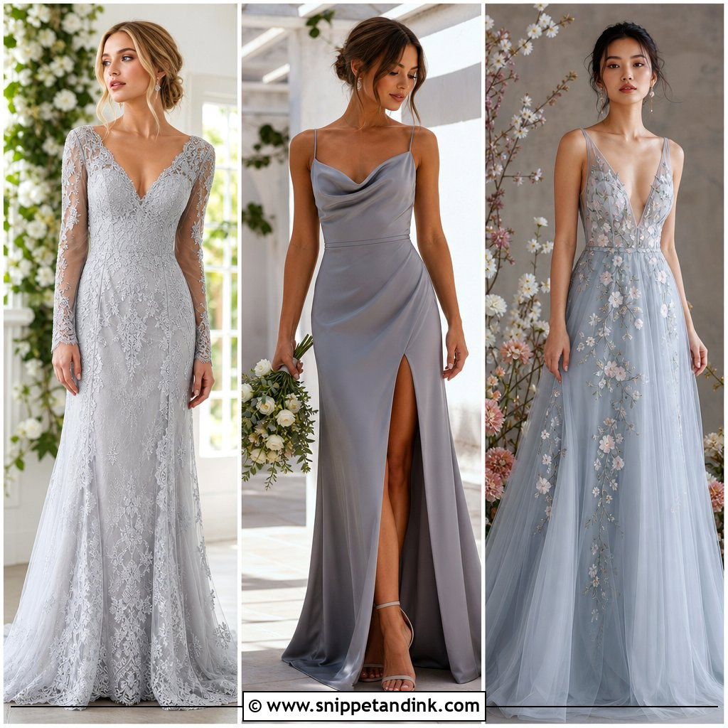 25 Gray Wedding Dress Ideas for Modern, Sophisticated Brides