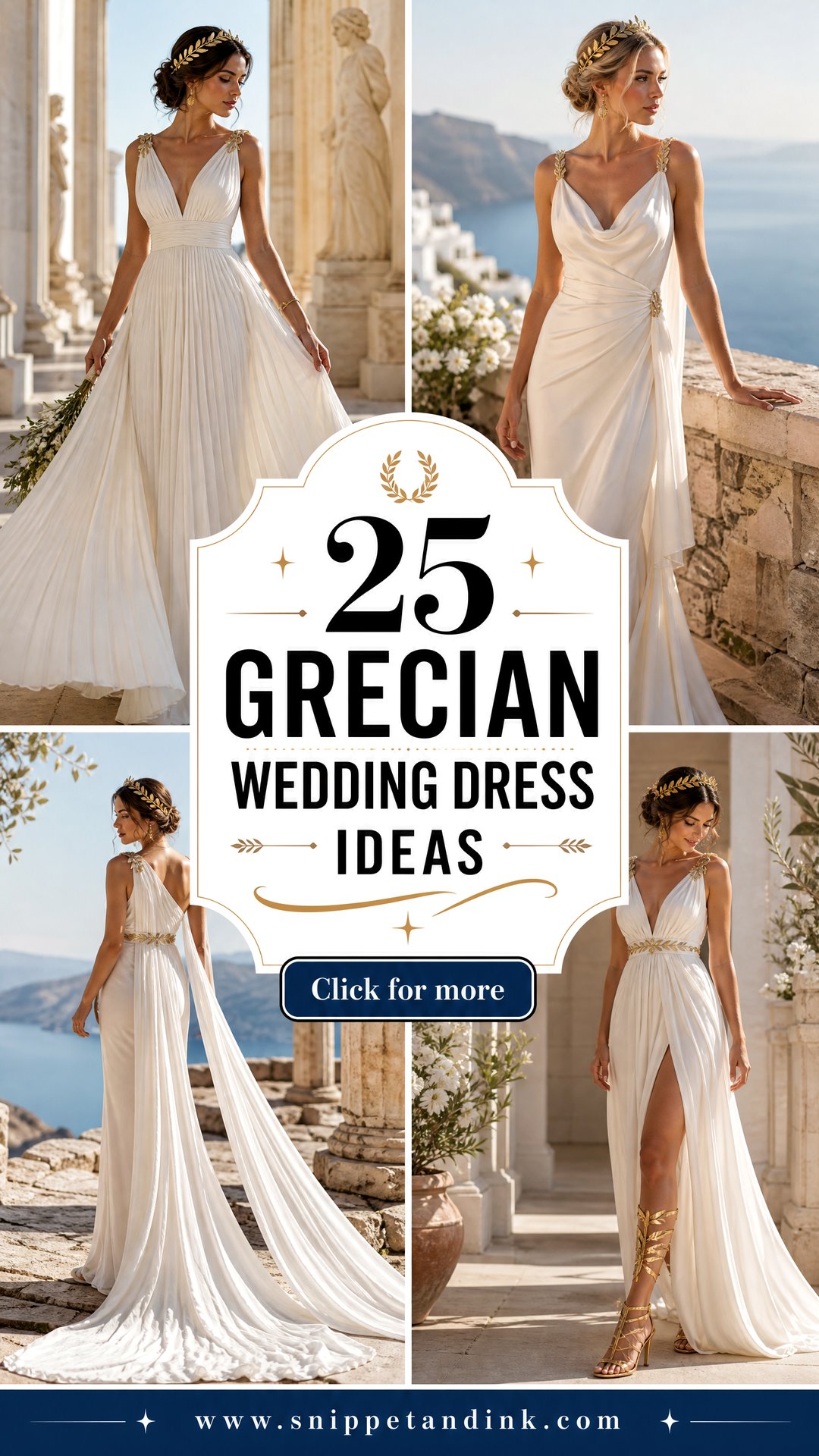 25 Grecian Wedding Dress Ideas for Timeless Goddess Style - 25 Grecian Wedding Dress Ideas for Timeless Goddess Style