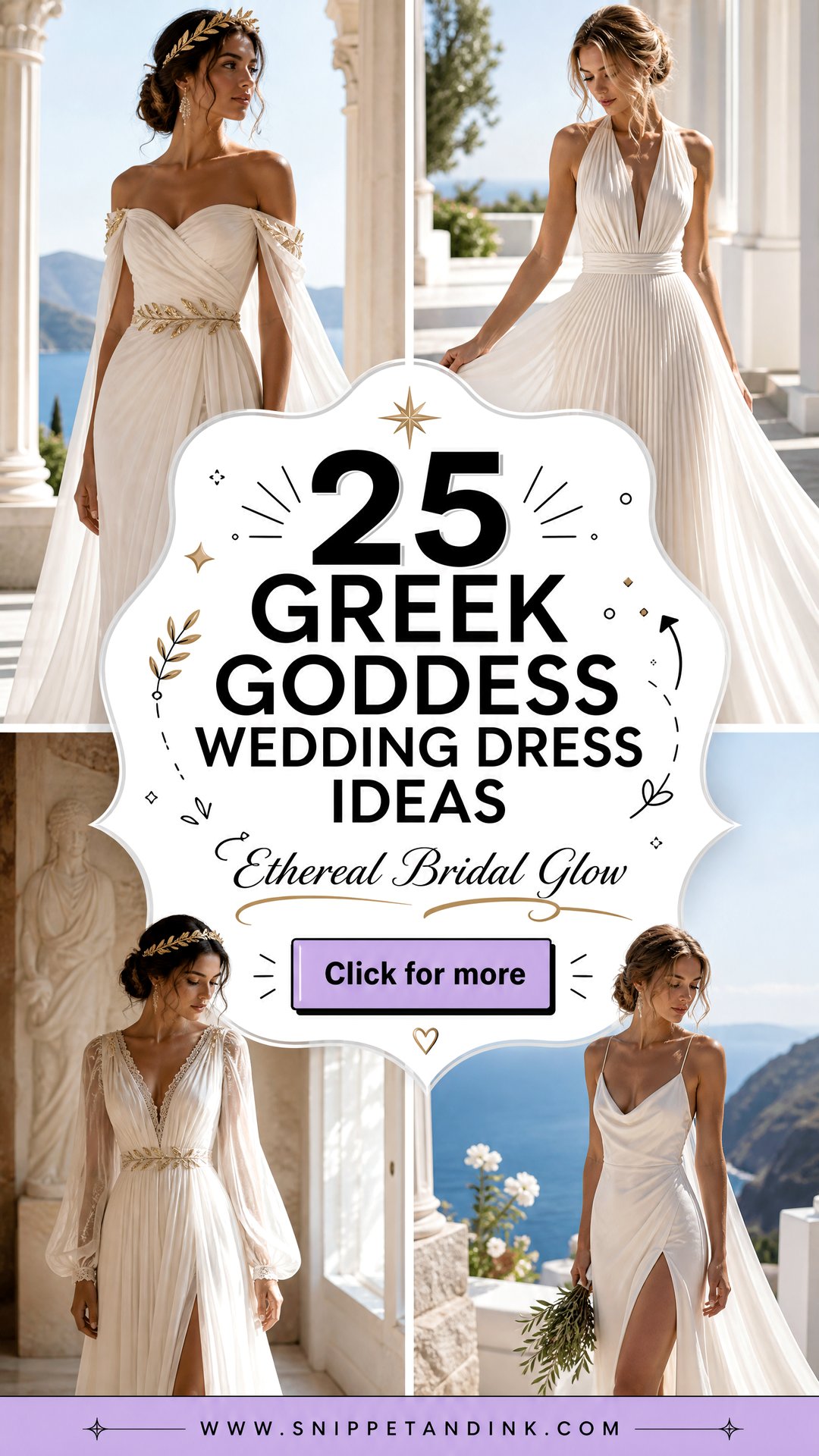 25 Greek Goddess Wedding Dress Ideas for Ethereal Brides - 25 Greek Goddess Wedding Dress Ideas for Ethereal Brides