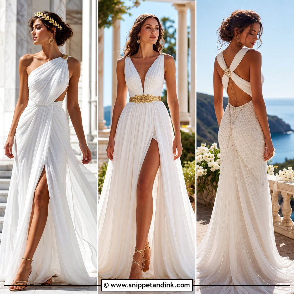 25 Greek Goddess Wedding Dress Ideas