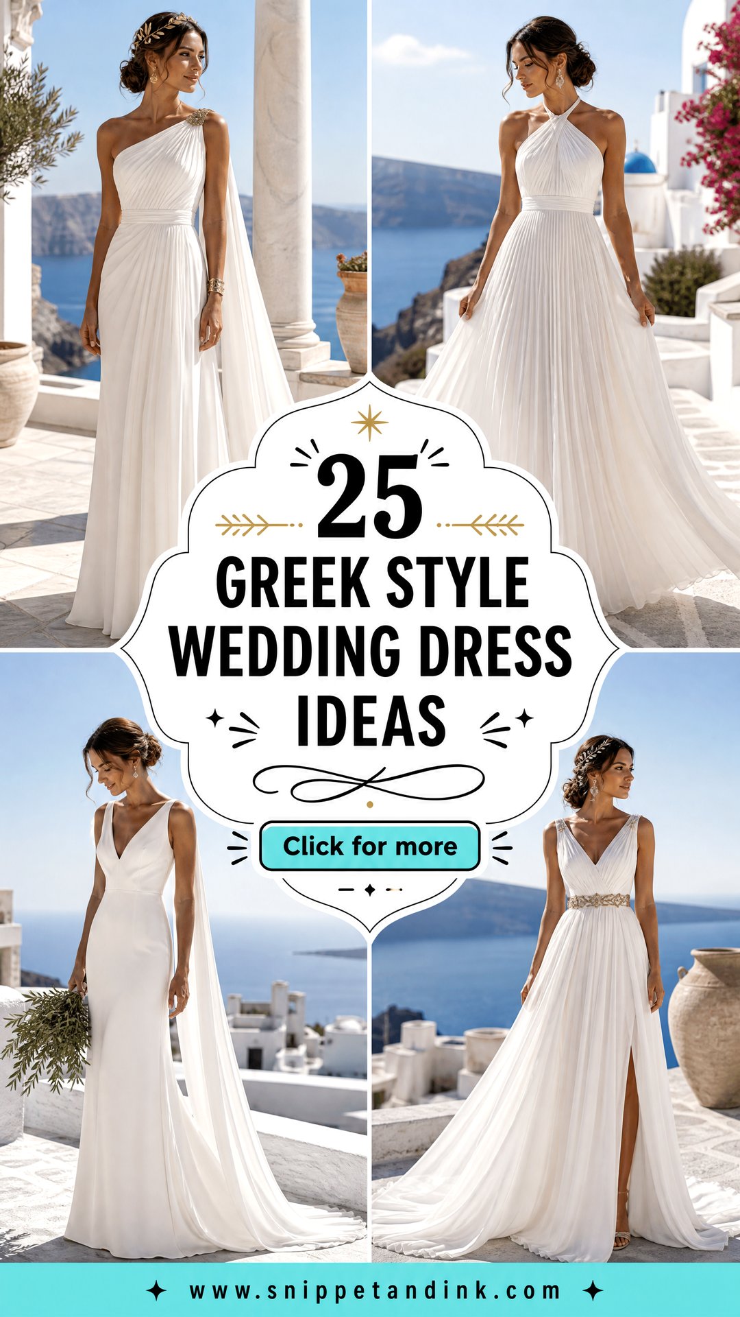 25 Greek Style Wedding Dress Ideas for an Elegant Goddess Look - 25 Greek Style Wedding Dress Ideas for an Elegant Goddess Look