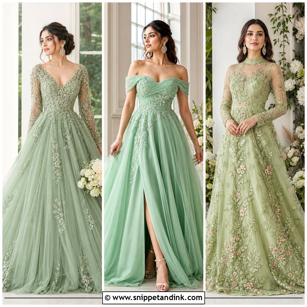 25 Green Bridal Dress Ideas: Elegant Looks for Modern Brides
