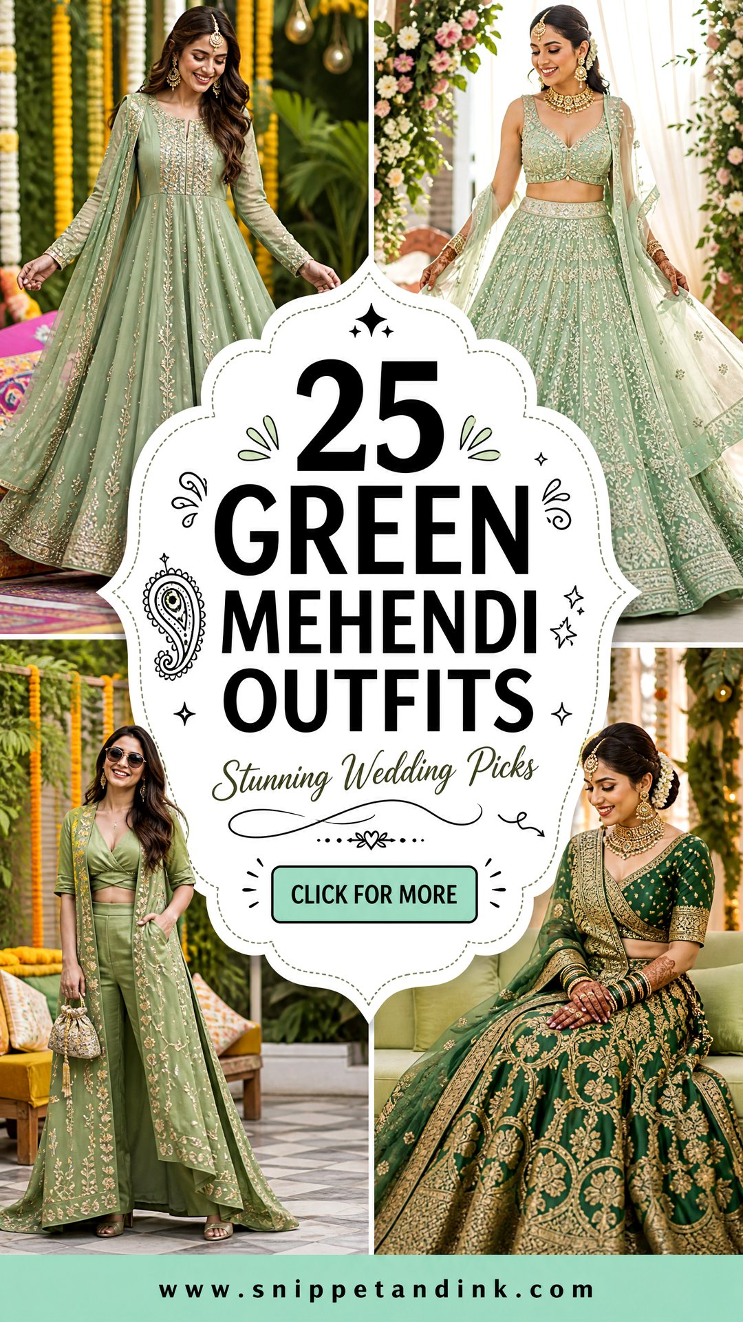 25 Green Mehendi Outfits for Bride Stunning Wedding Picks - 25 Green Mehendi Outfits for Bride: Stunning Wedding Picks
