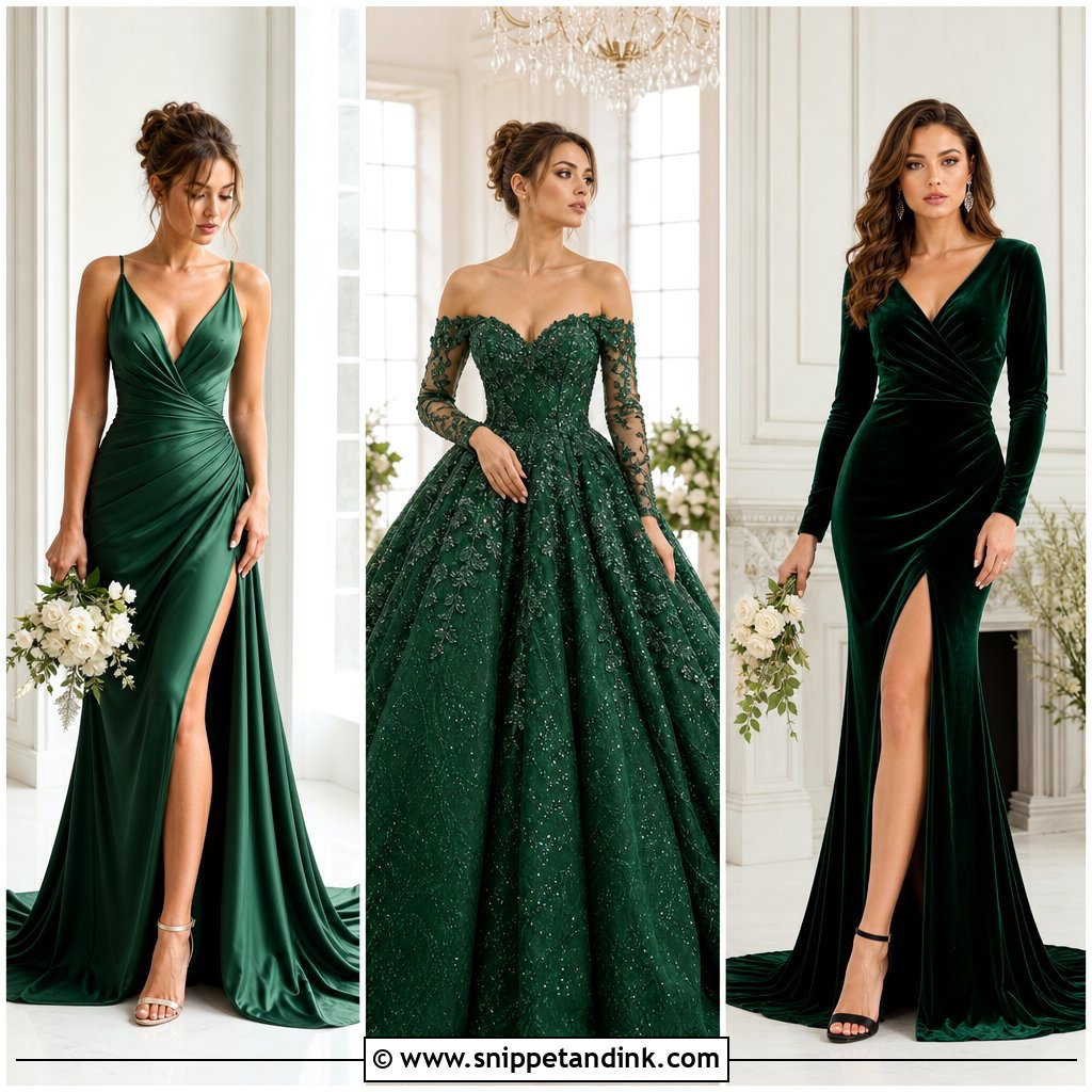 25 Green Wedding Dresses: Stunning Styles for Modern Brides