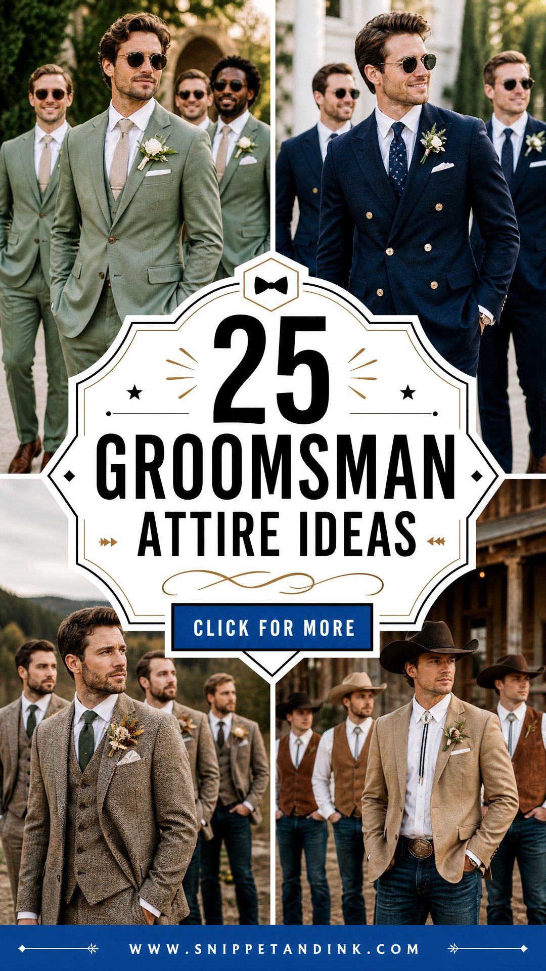 25 Groomsman Attire Ideas Sharp Looks for Every Wedding Style - 25 Groomsman Attire Ideas: Sharp Looks for Every Wedding Style