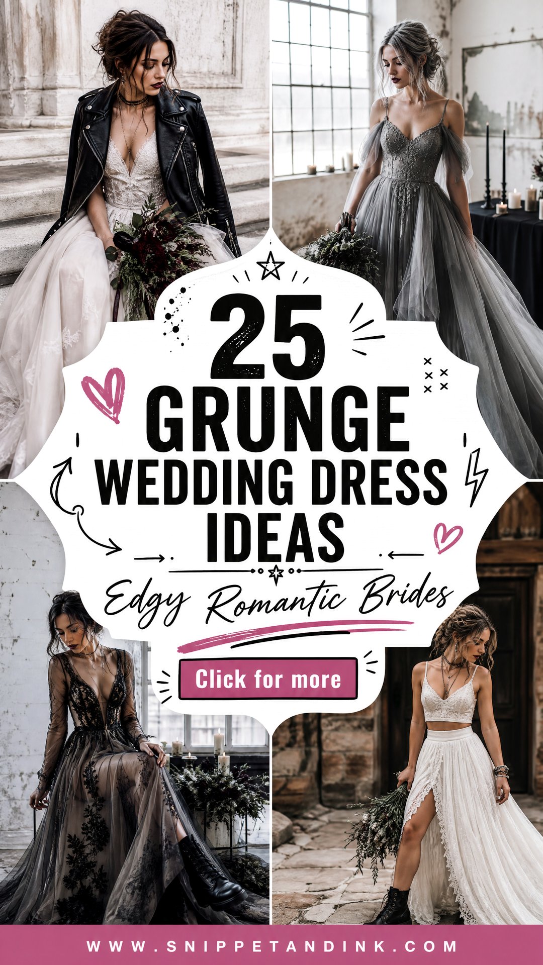 25 Grunge Wedding Dress Ideas for Edgy Romantic Brides - 25 Grunge Wedding Dress Ideas for Edgy, Romantic Brides