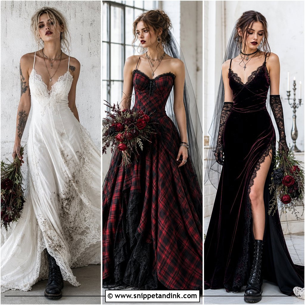 25 Grunge Wedding Dress Ideas