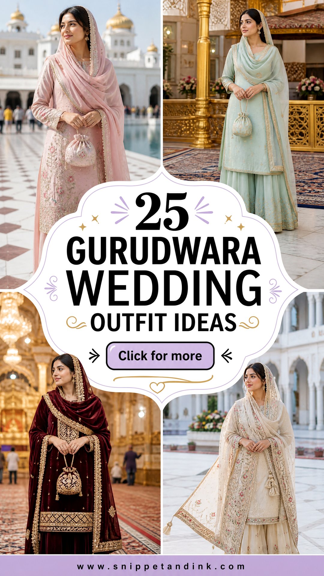 25 Gurudwara Wedding Outfit Ideas Elegant Styles to Inspire You - 25 Gurudwara Wedding Outfit Ideas: Elegant Styles to Inspire You