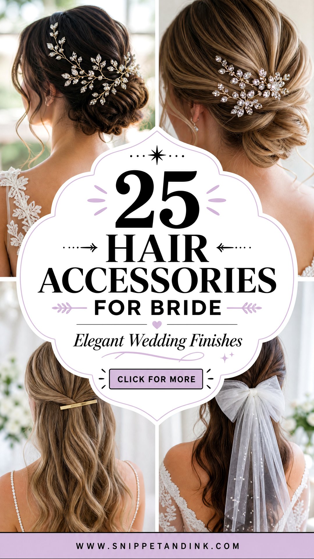 25 Hair Accessories for Bride Elegant Wedding Finishes - 25 Hair Accessories for Bride: Elegant Wedding Finishes