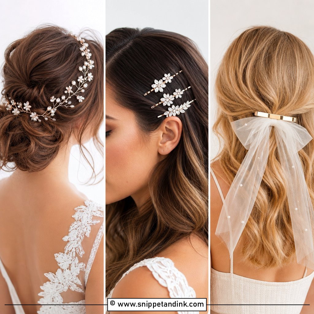25 Hair Accessories for Bride Elegant Wedding Finishes