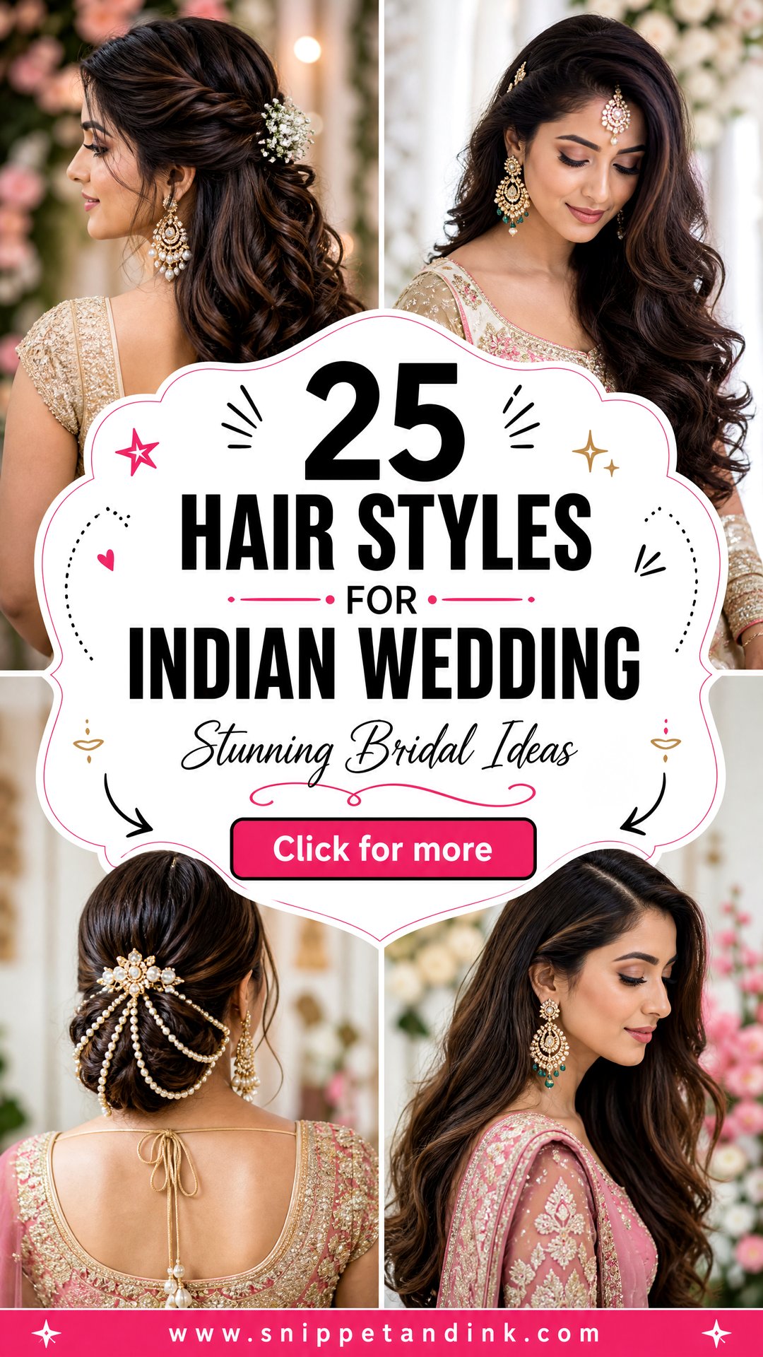 25 Hair Styles for Indian Wedding Stunning Bridal Ideas - 25 Hair Styles for Indian Wedding: Stunning Bridal Ideas
