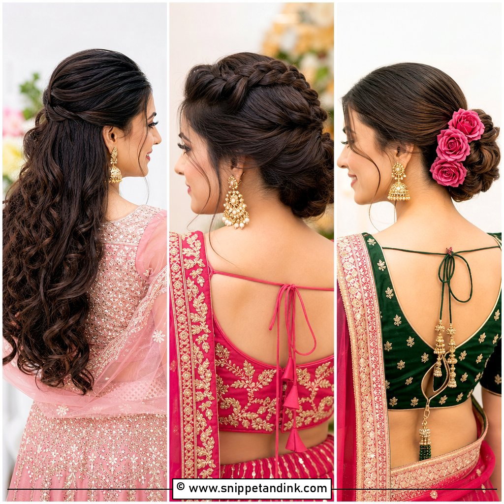 25 Hair Styles for Marriage Function Festive Glam Looks