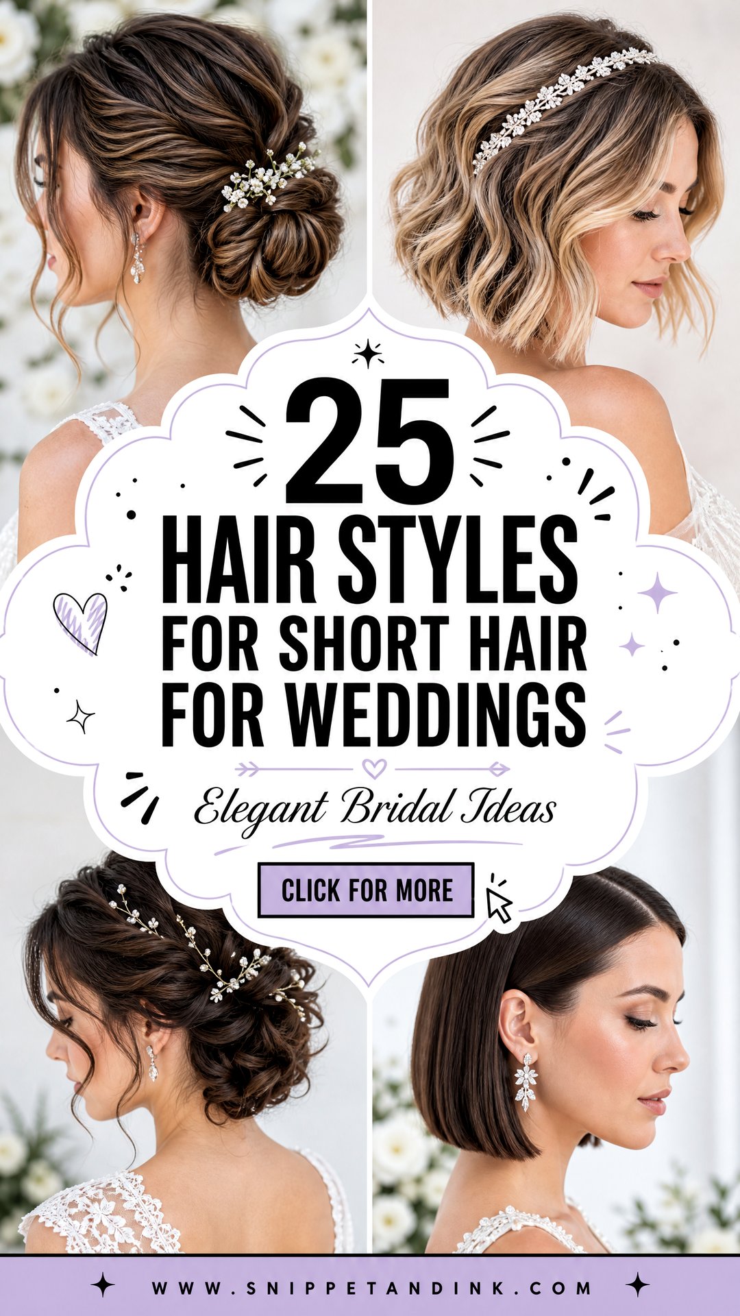 25 Hair Styles for Short Hair for Weddings Elegant Ideas - 25 Hair Styles for Short Hair for Weddings: Elegant Ideas