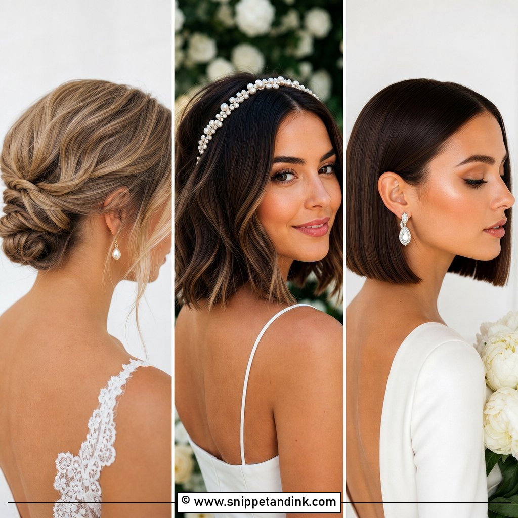 25 Hair Styles for Short Hair for Weddings Elegant Ideas