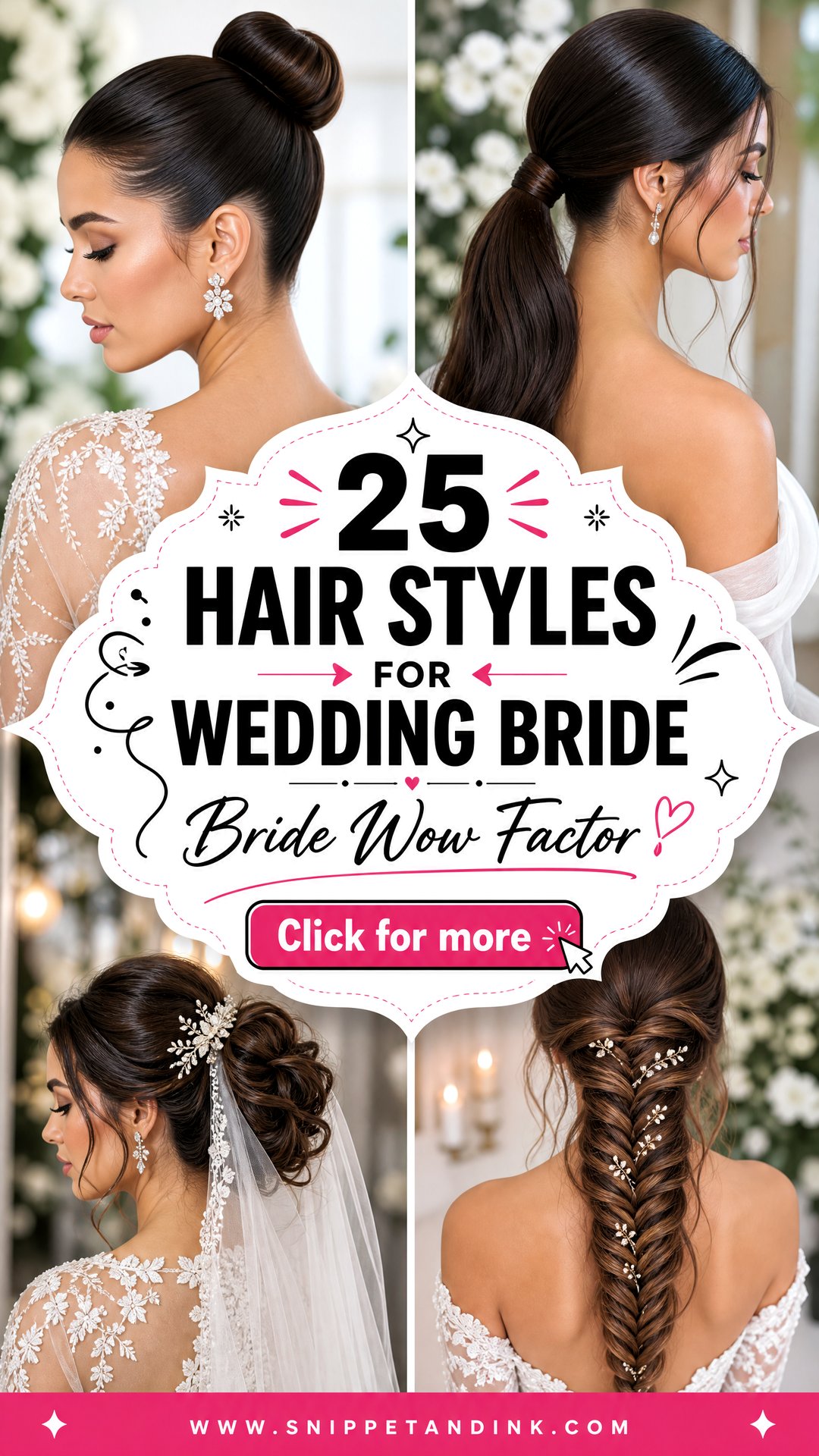 25 Hair Styles for Wedding Bride Looks With Wow Factor - 25 Hair Styles for Wedding Bride Looks With Wow Factor