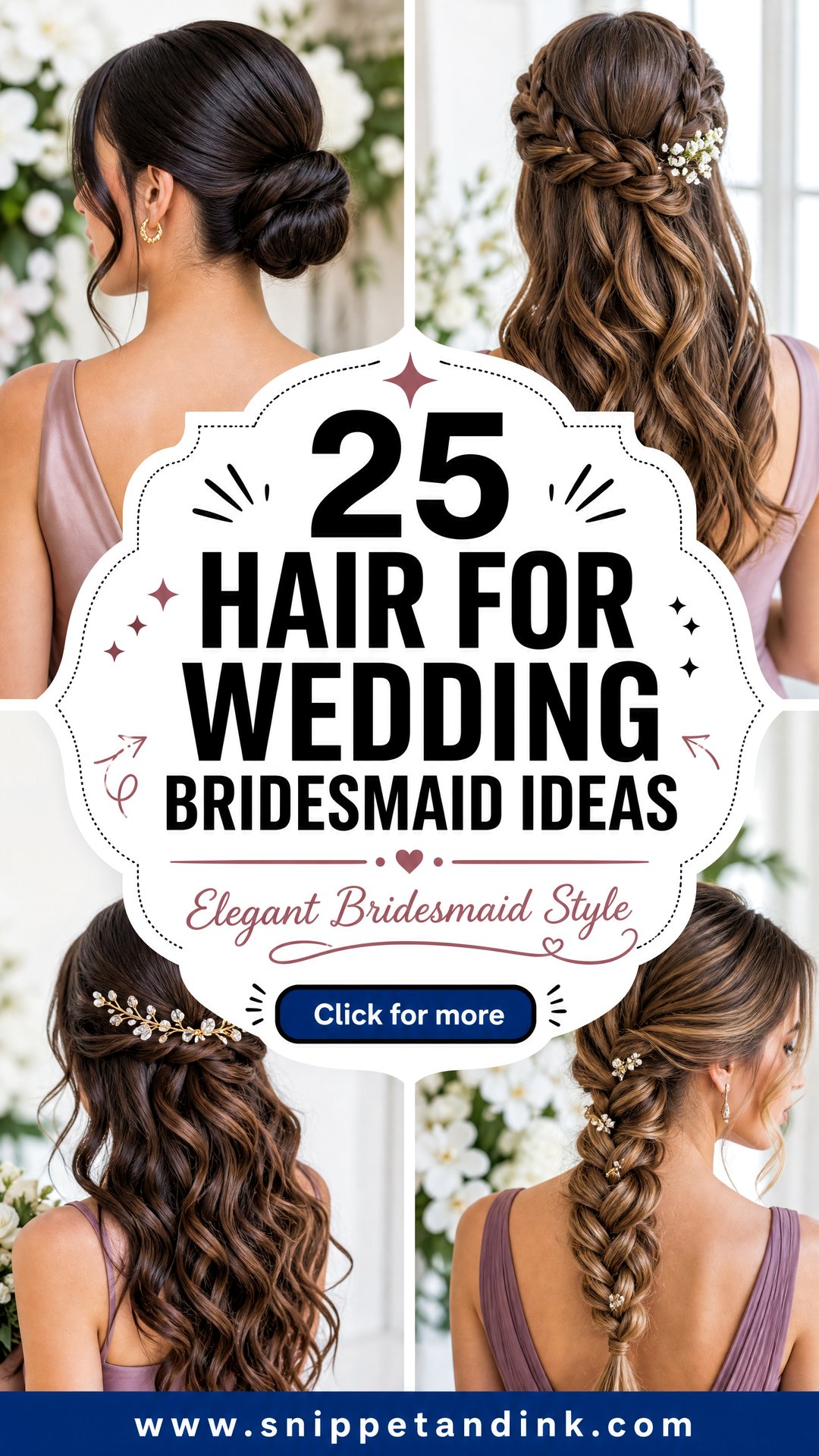 25 Hair for Wedding Bridesmaid Ideas With Elegant Style - 25 Hair for Wedding Bridesmaid Ideas With Elegant Style