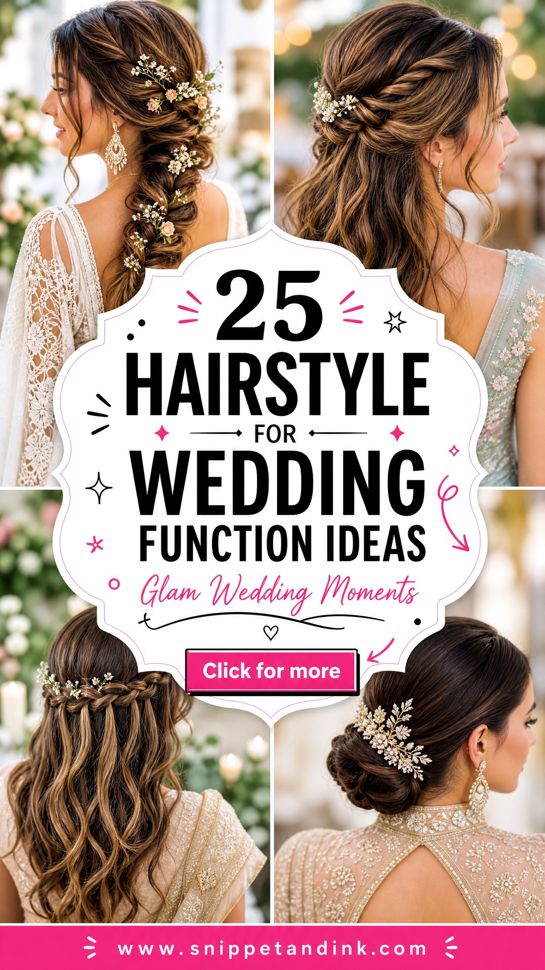 25 Hairstyle for Wedding Function Ideas for Glam Moments - 25 Hairstyle for Wedding Function Ideas for Glam Moments