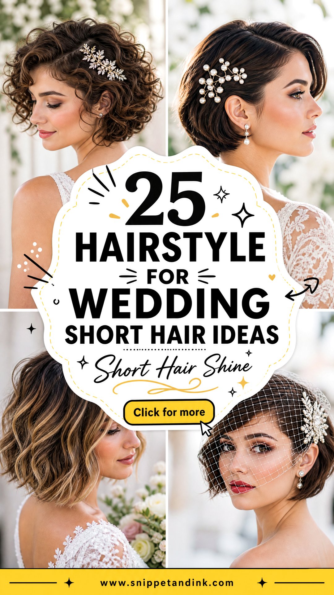 25 Hairstyle for Wedding Short Hair Ideas That Shine - 25 Hairstyle for Wedding Short Hair Ideas That Shine