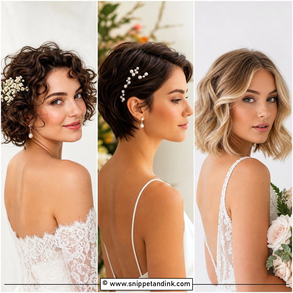 25 Hairstyle for Wedding Short Hair Ideas That Shine