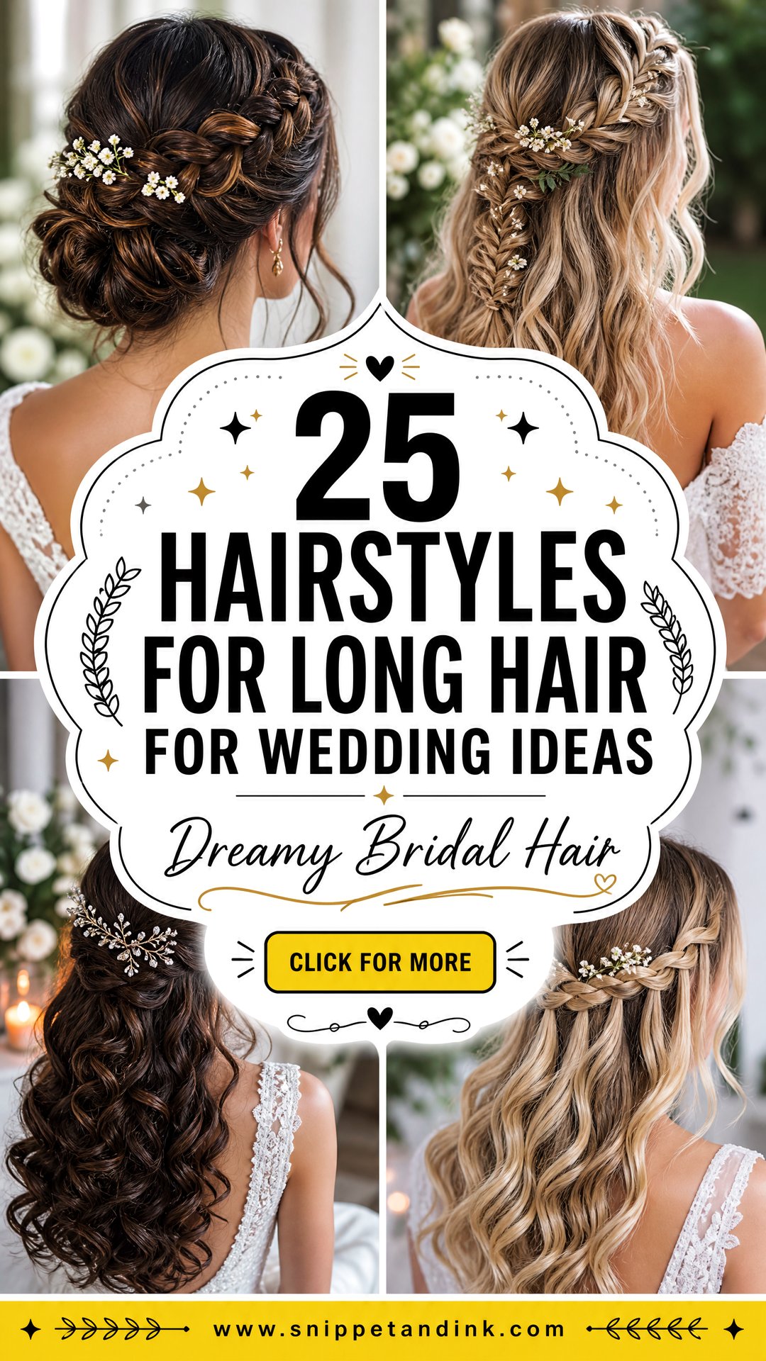 25 Hairstyles for Long Hair for Wedding Dreamy Bridal Looks - 25 Hairstyles for Long Hair for Wedding: Dreamy Bridal Looks