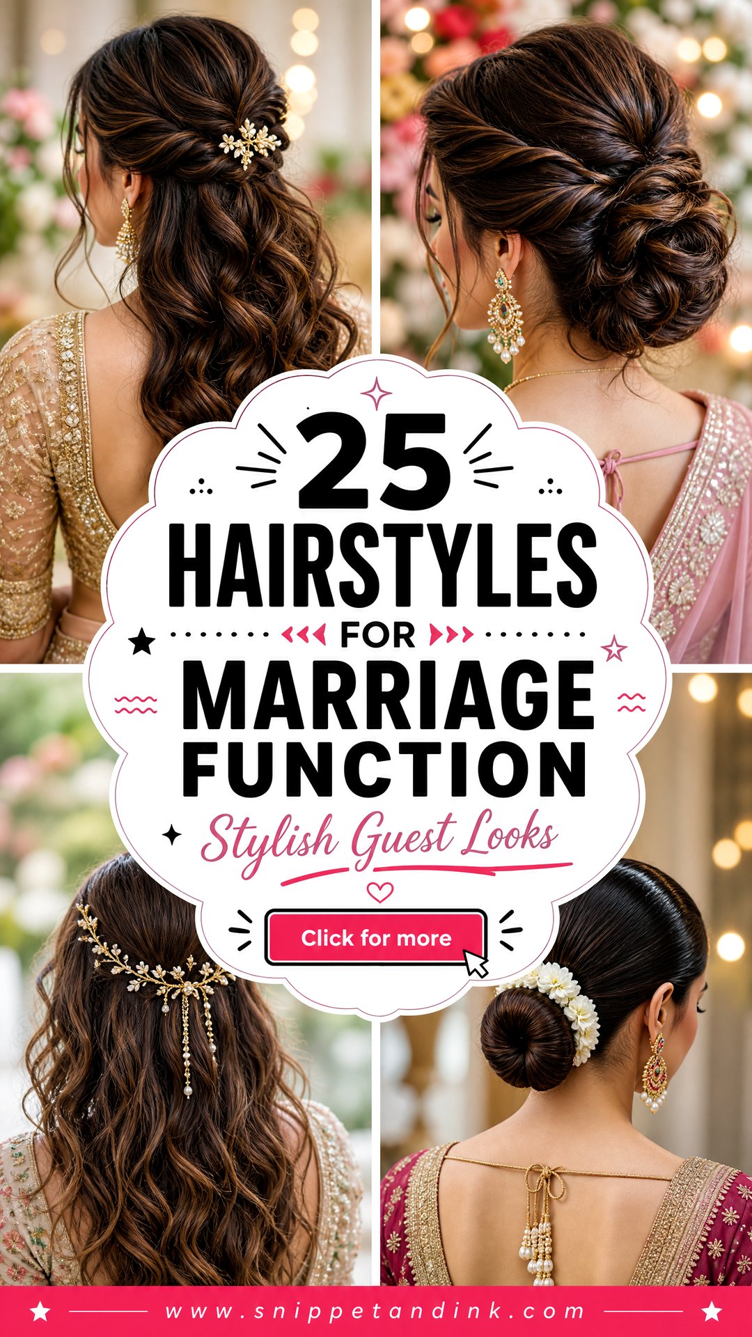 25 Hairstyles for Marriage Function Stylish Guest Looks - 25 Hairstyles for Marriage Function: Stylish Guest Looks