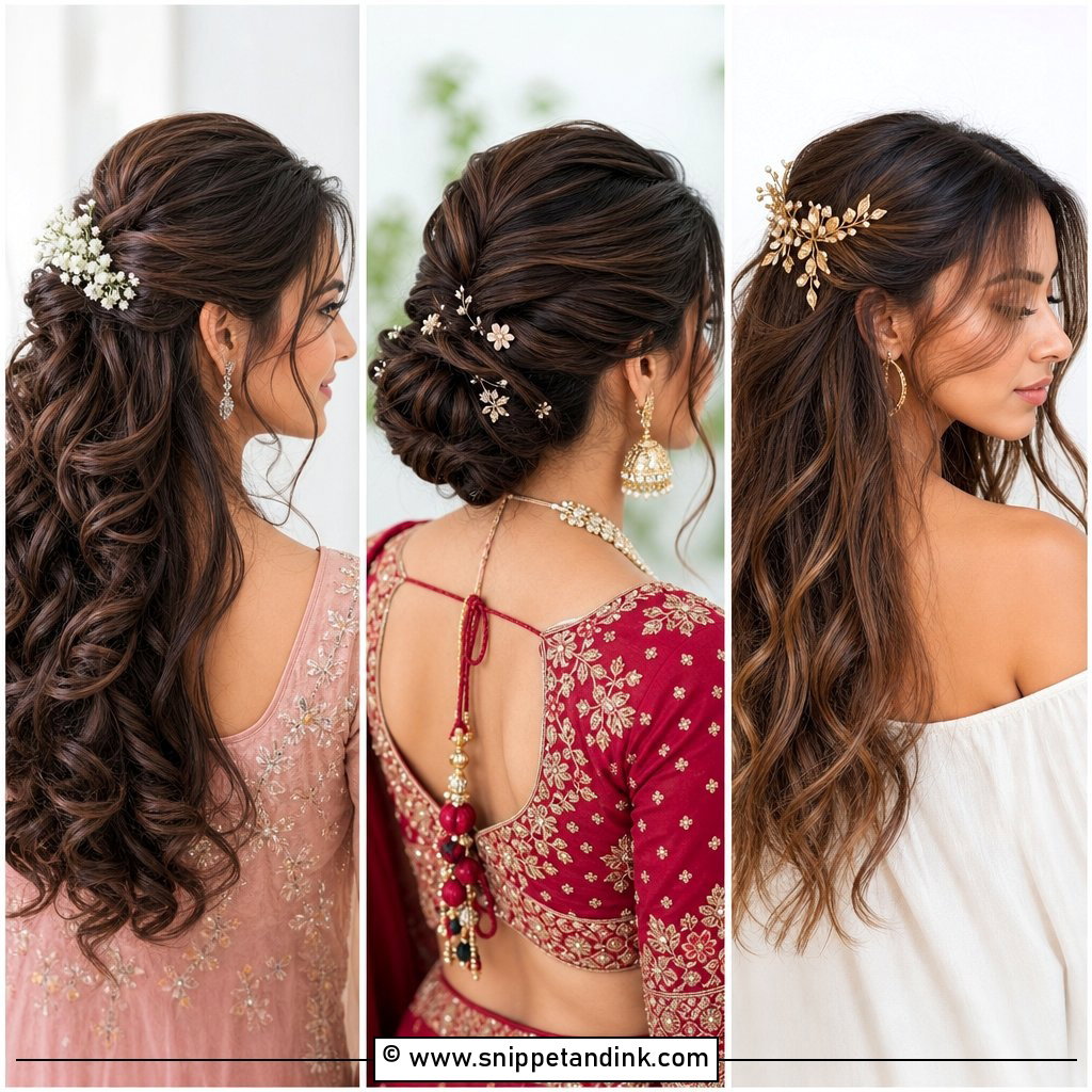 25 Hairstyles for Marriage Function Stylish Guest Looks