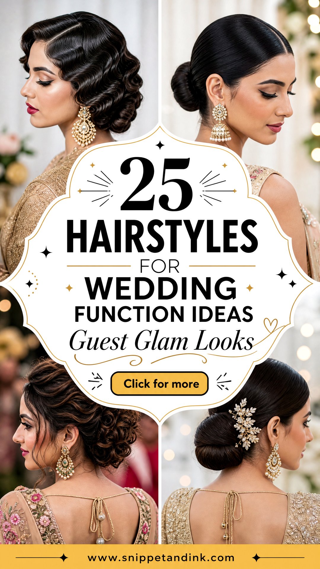 25 Hairstyles for Wedding Function to Inspire Every Guest Look - 25 Hairstyles for Wedding Function to Inspire Every Guest Look