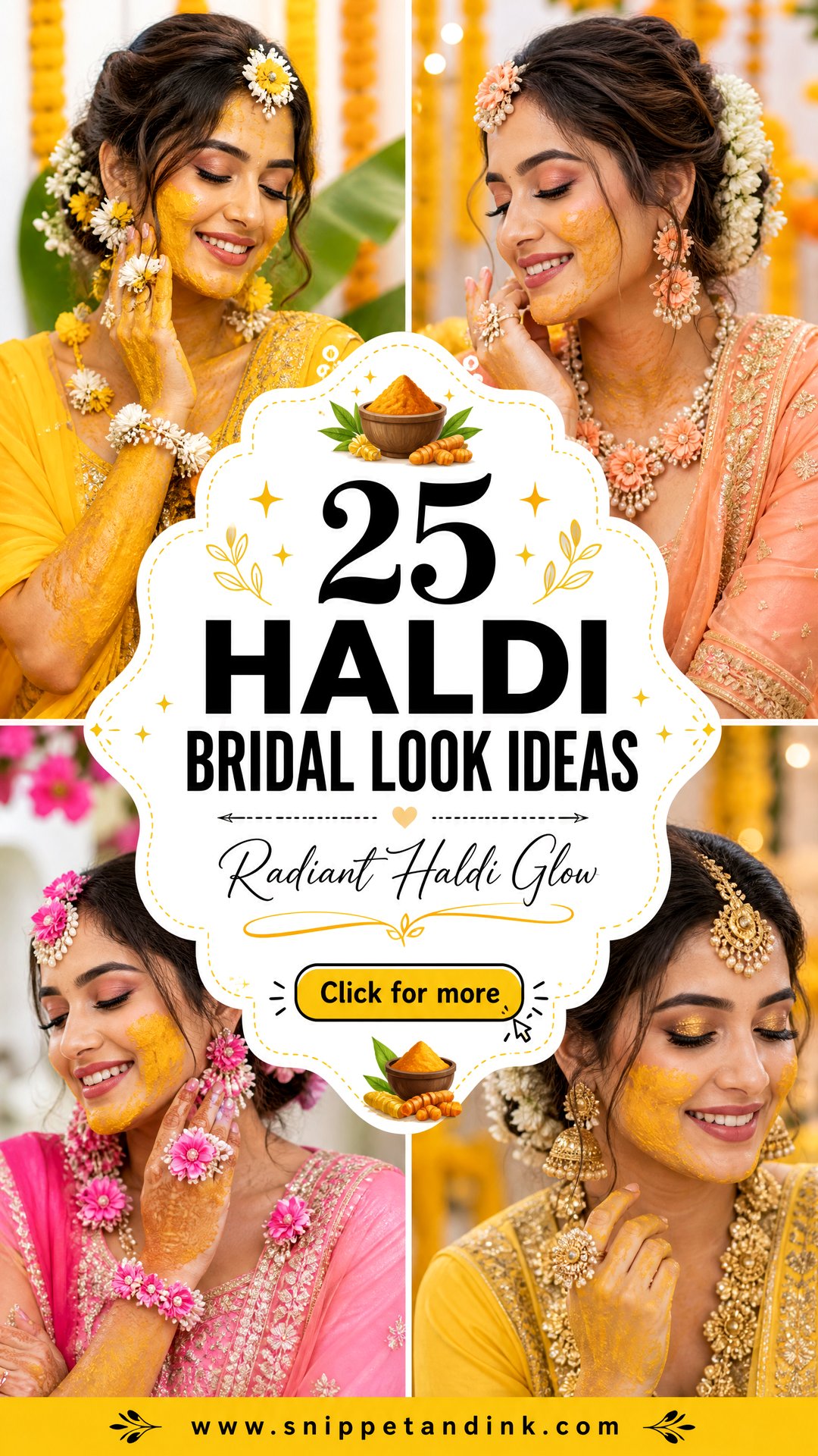 25 Haldi Bridal Look Ideas for a Radiant Pre-Wedding Glow - 25 Haldi Bridal Look Ideas for a Radiant Pre-Wedding Glow