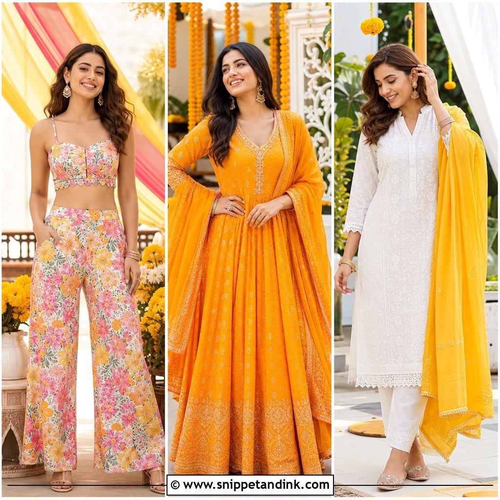 25 Haldi Carnival Outfit Ideas: Bright Looks for Festive Brides