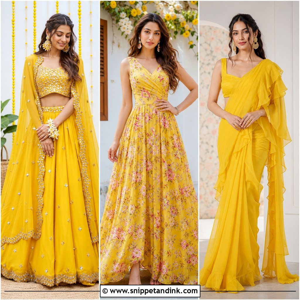 25 Haldi Ceremony Dress Ideas: Vibrant Styles for Joyful Brides