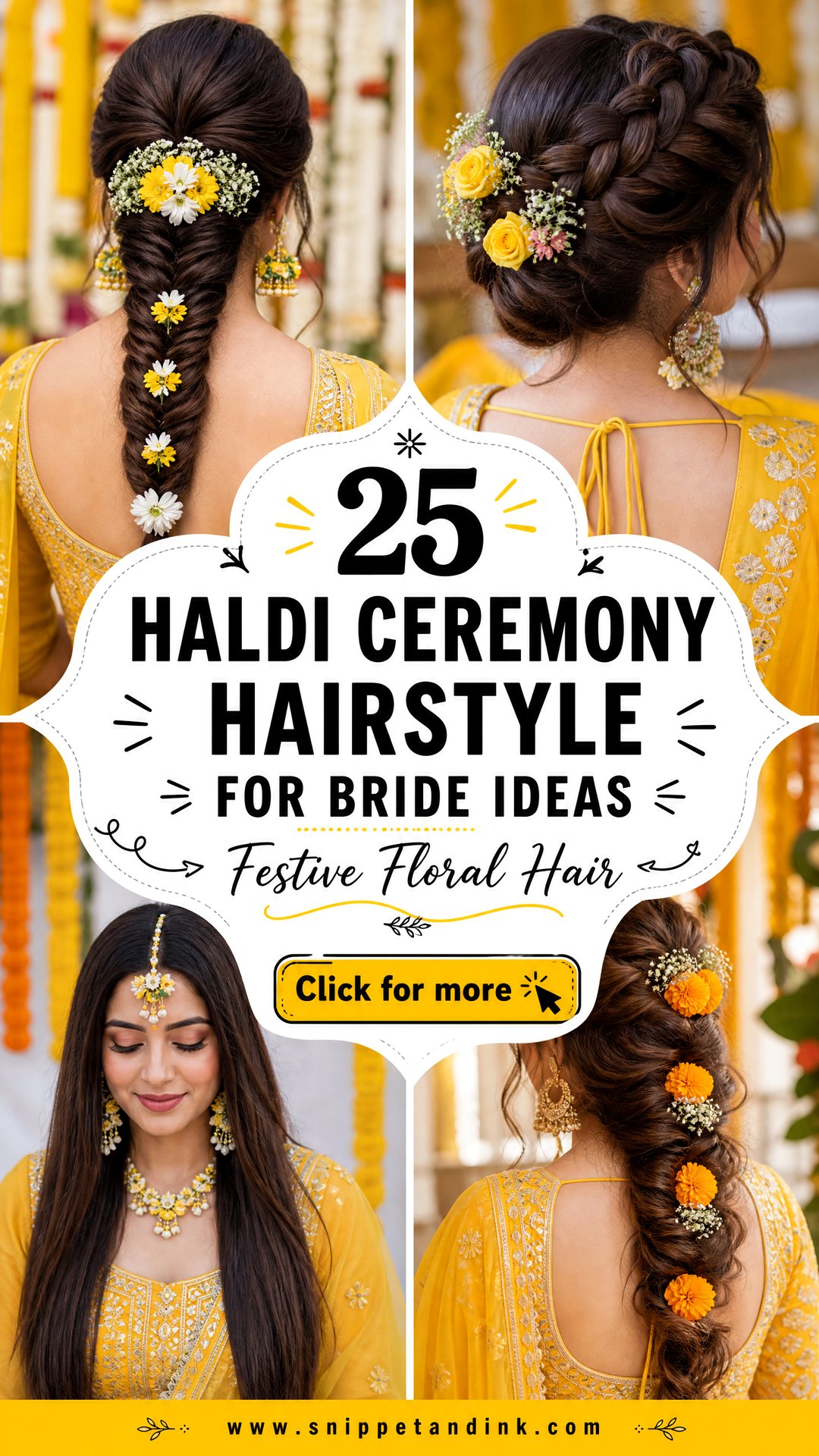 25 Haldi Ceremony Hairstyle for Bride Ideas Festive Looks - 25 Haldi Ceremony Hairstyle for Bride Ideas: Festive Looks