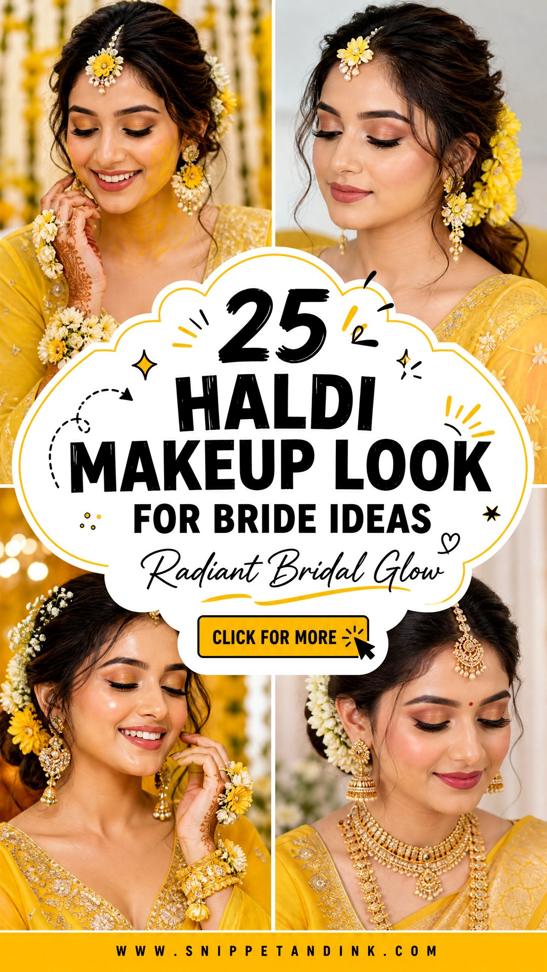 25 Haldi Makeup Look for Bride Ideas for a Radiant Glow - 25 Haldi Makeup Look for Bride Ideas for a Radiant Glow