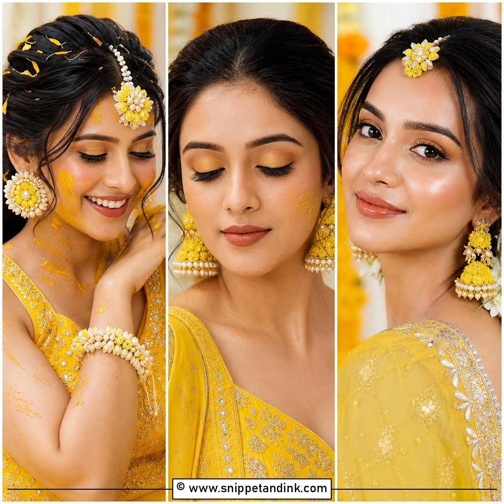 25 Haldi Makeup Look for Bride Ideas for a Radiant Glow