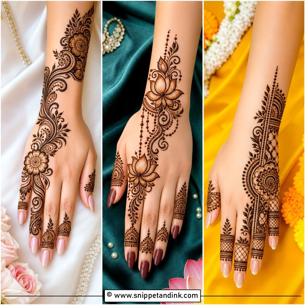 25 Half Bridal Mehndi Designs for Minimal Yet Stunning Hands