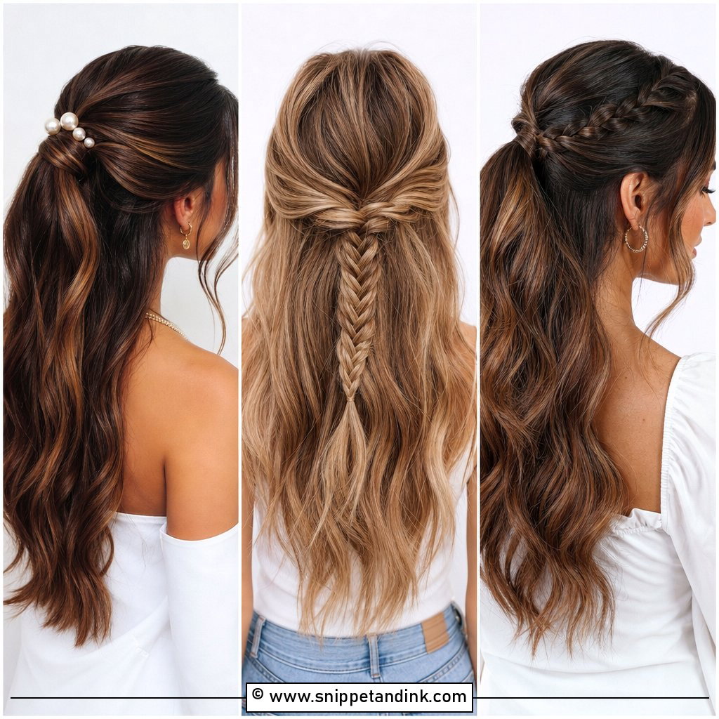 25 Half Pony Wedding Hairstyles for Effortless Glam