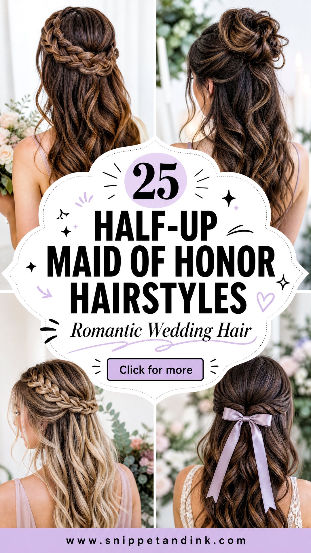 25 Half-Up Maid of Honor Hairstyles for Romantic Weddings - 25 Half-Up Maid of Honor Hairstyles for Romantic Weddings