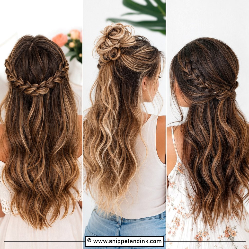 25 Half-Up Maid of Honor Hairstyles for Romantic Weddings