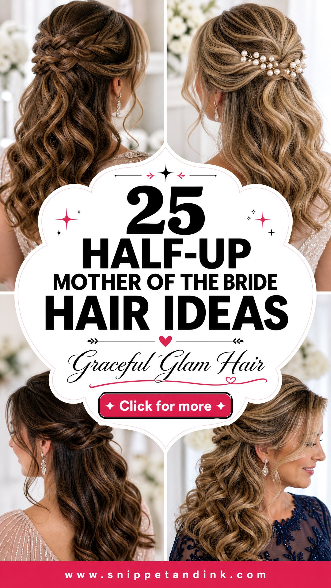 25 Half-Up Mother of the Bride Hair Ideas for Graceful Glam - 25 Half-Up Mother of the Bride Hair Ideas for Graceful Glam