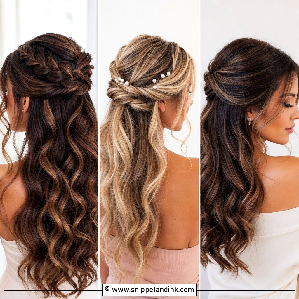 25 Half-Up Mother of the Bride Hair Ideas for Graceful Glam