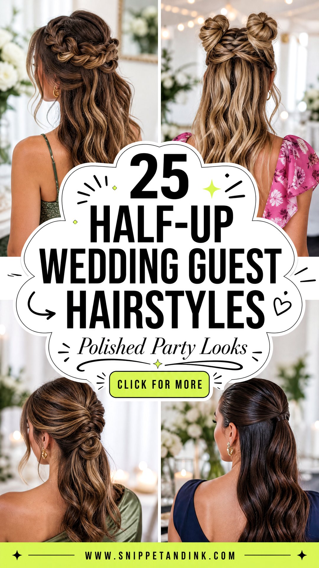 25 Half-Up Wedding Guest Hairstyles for Polished Party Looks - 25 Half-Up Wedding Guest Hairstyles for Polished Party Looks
