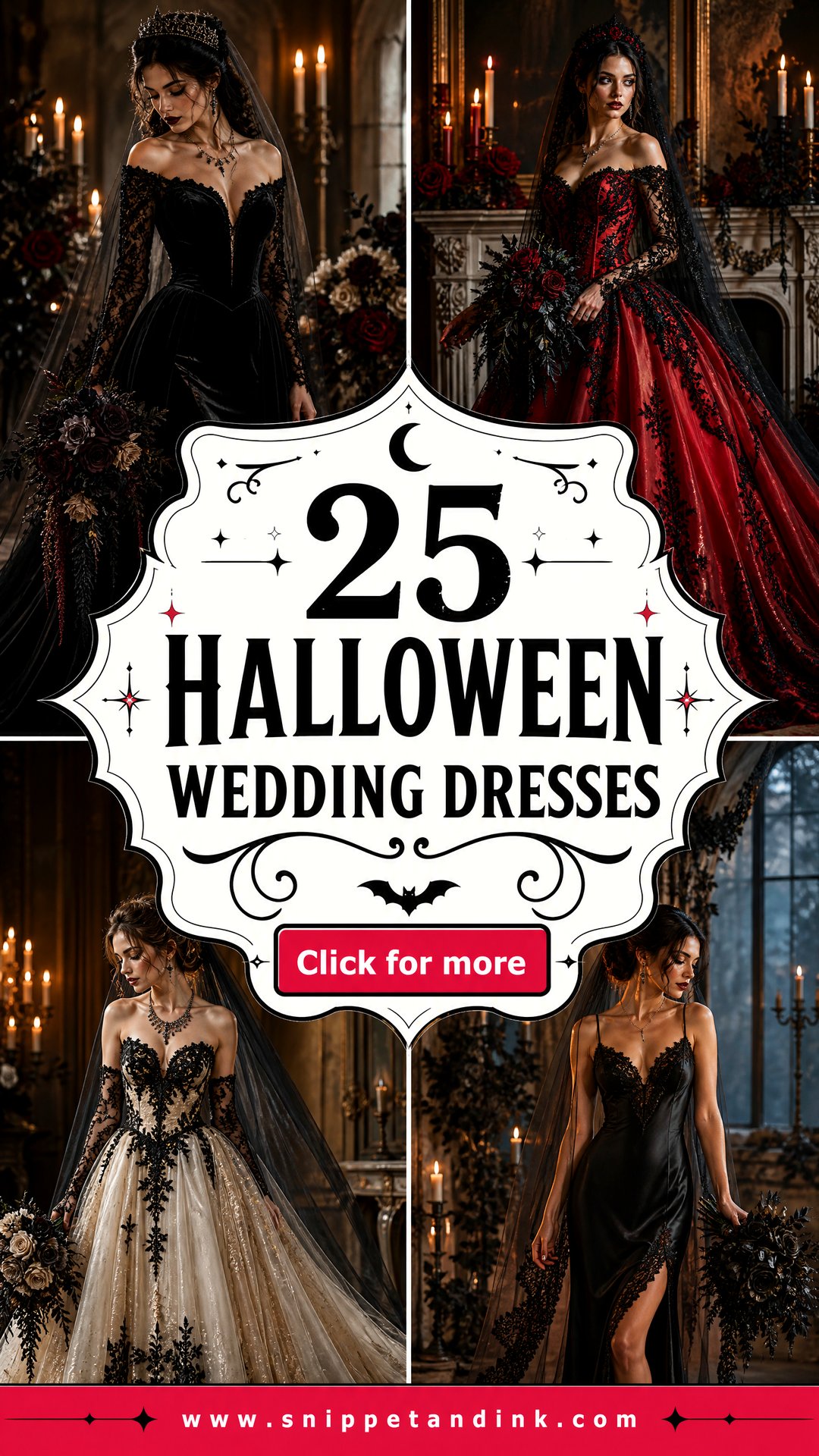 25 Halloween Wedding Dresses Hauntingly Chic Bridal Looks - 25 Halloween Wedding Dresses: Hauntingly Chic Bridal Looks