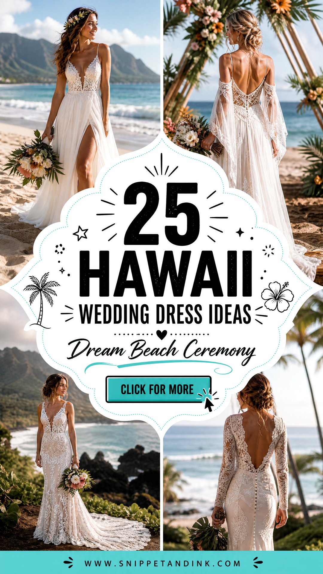 25 Hawaii Wedding Dress Ideas for a Dream Beach Ceremony - 25 Hawaii Wedding Dress Ideas for a Dream Beach Ceremony