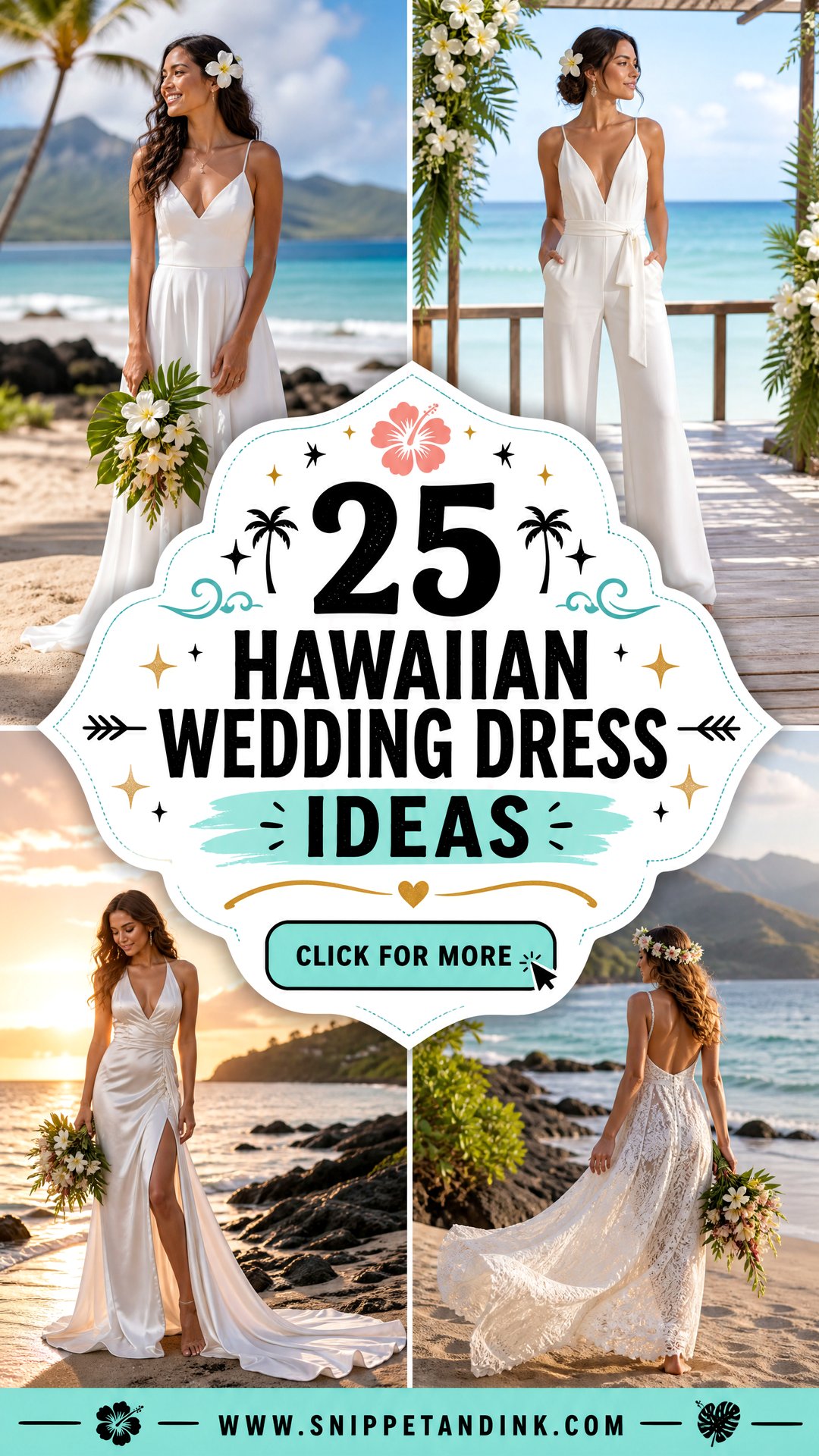 25 Hawaiian Wedding Dress Ideas Breezy Styles for Beach Brides - 25 Hawaiian Wedding Dress Ideas: Breezy Styles for Beach Brides